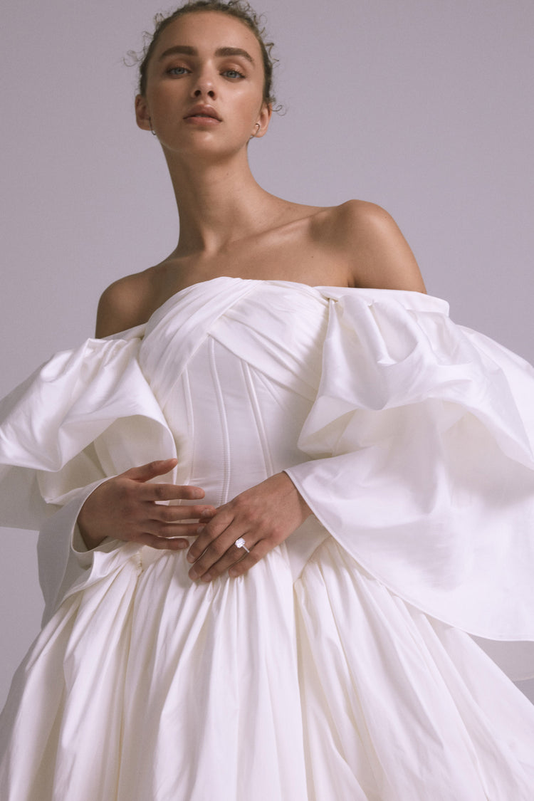 Amsale_Bridal_PRIMROSE_M748_Taffeta_Ruchedbodice_DropWaist_DetachableSleeves_BallGown_Mood1_crop