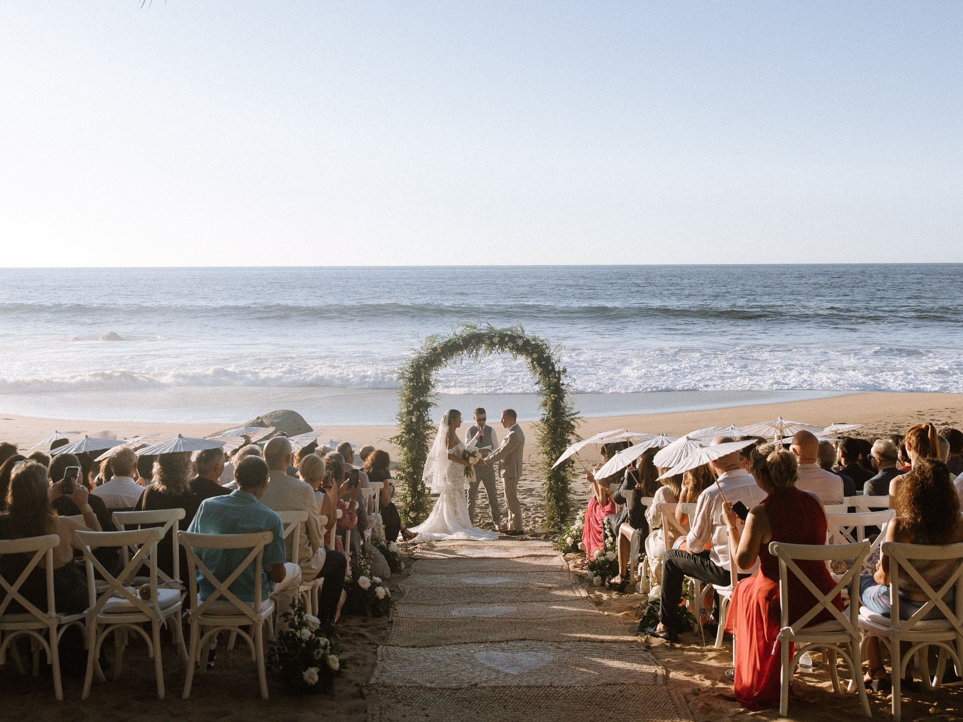 Sasha Samsonova Mexico Oceanfront Beach Wedding