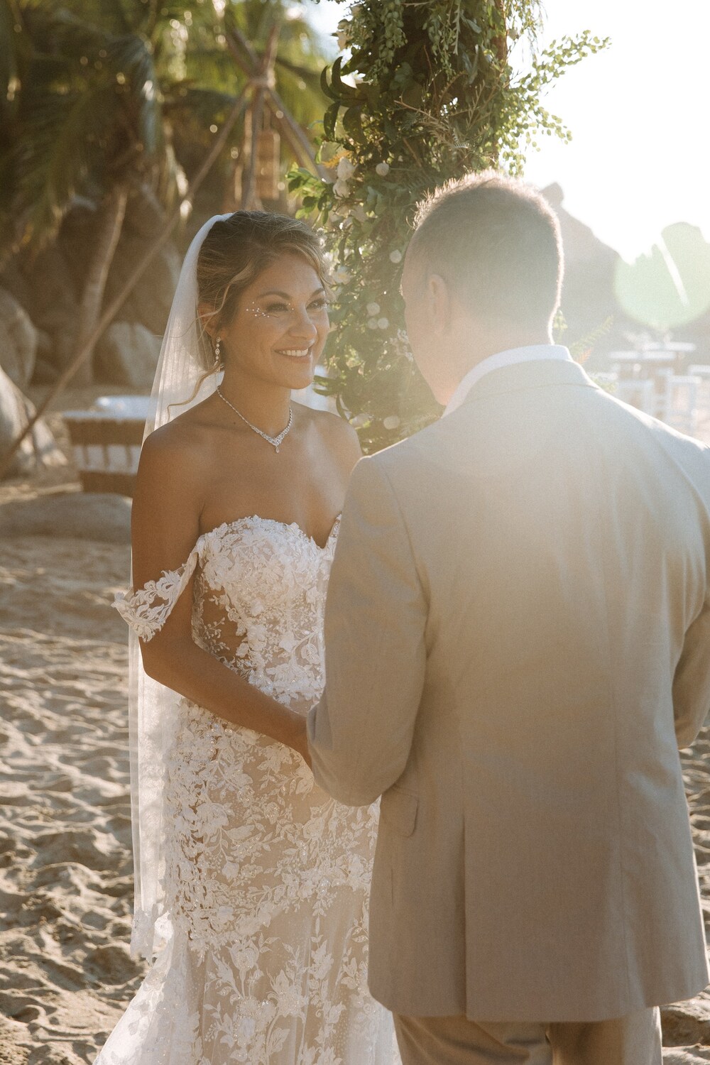 Sasha Samsonova Mexico Oceanfront Beach Wedding