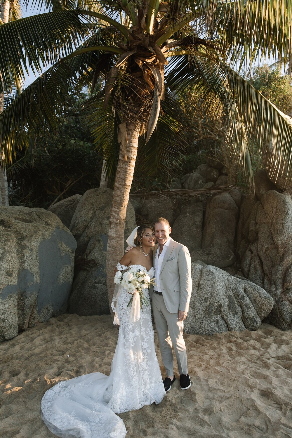 Sasha Samsonova Mexico Oceanfront Beach Wedding