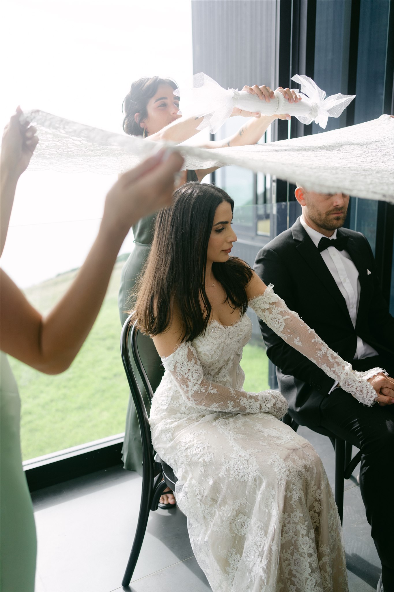 Pia Bacino New Zealand Coastal Sea Cliff Wedding