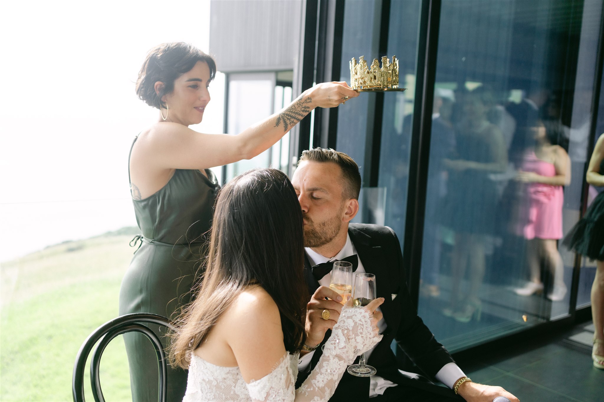 Pia Bacino New Zealand Coastal Sea Cliff Wedding