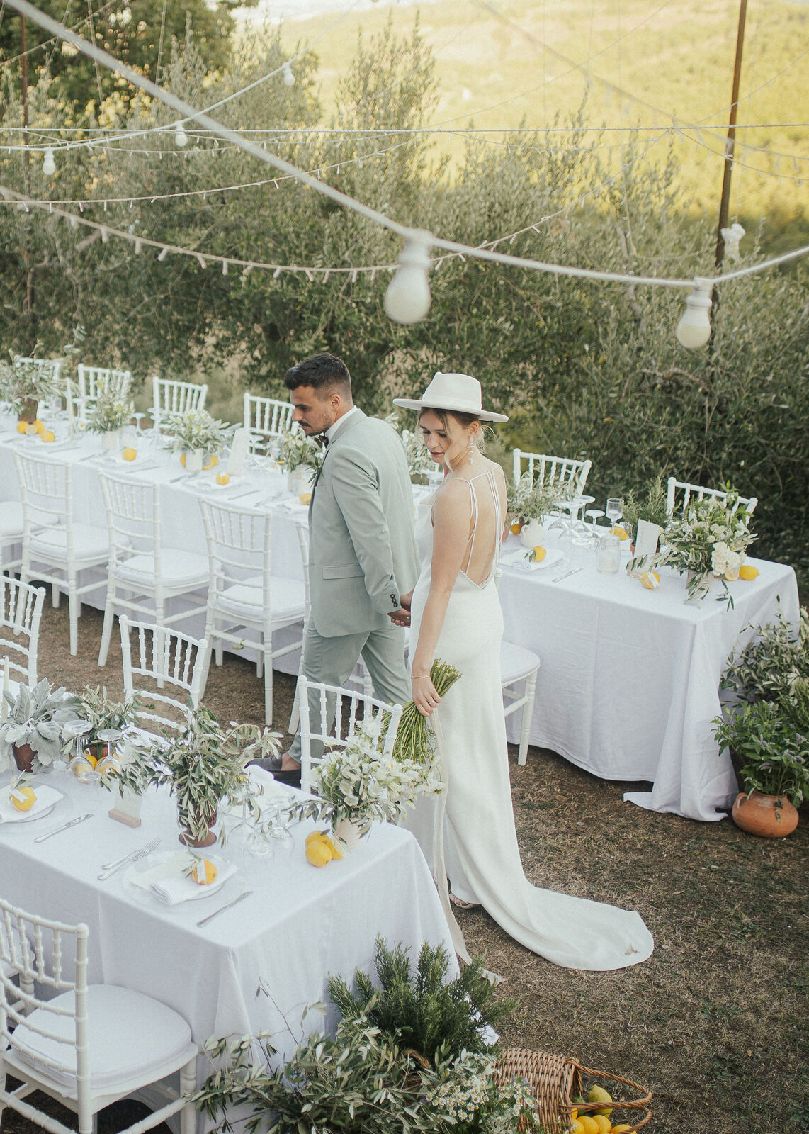 A Rustic Wedding Among Olive Trees in Tuscany by Vanessa Olewicz