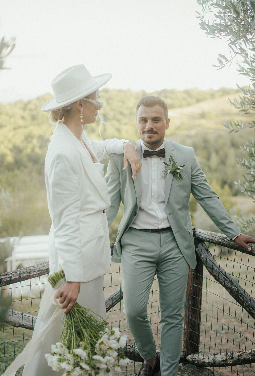 A Rustic Wedding Among Olive Trees in Tuscany by Vanessa Olewicz