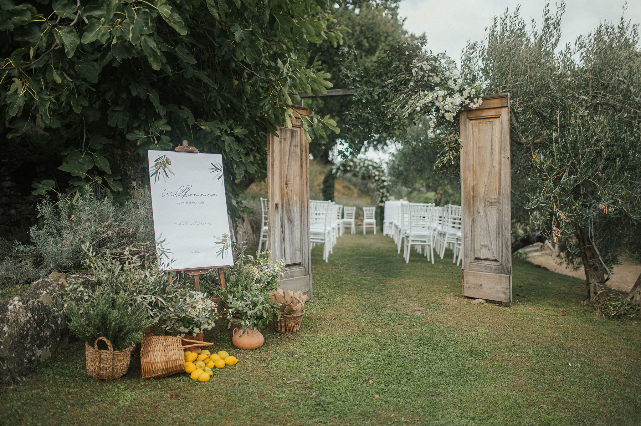 A Rustic Wedding Among Olive Trees in Tuscany by Vanessa Olewicz