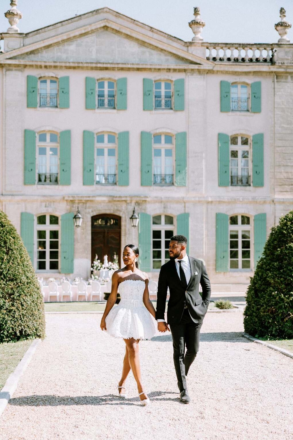 A Lavender and Cream Garden Wedding at Provencal Chateau