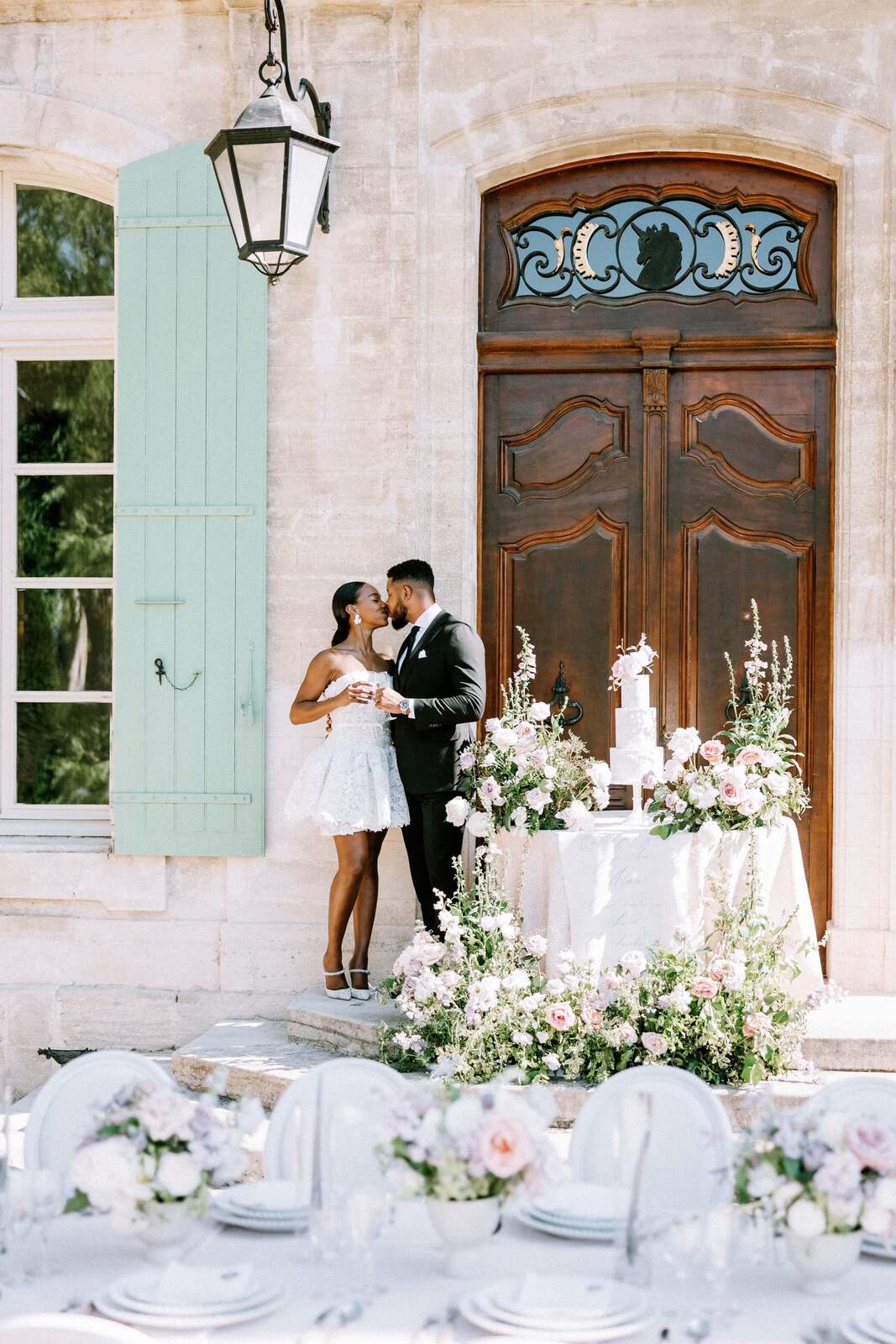 A Lavender and Cream Garden Wedding at Provencal Chateau