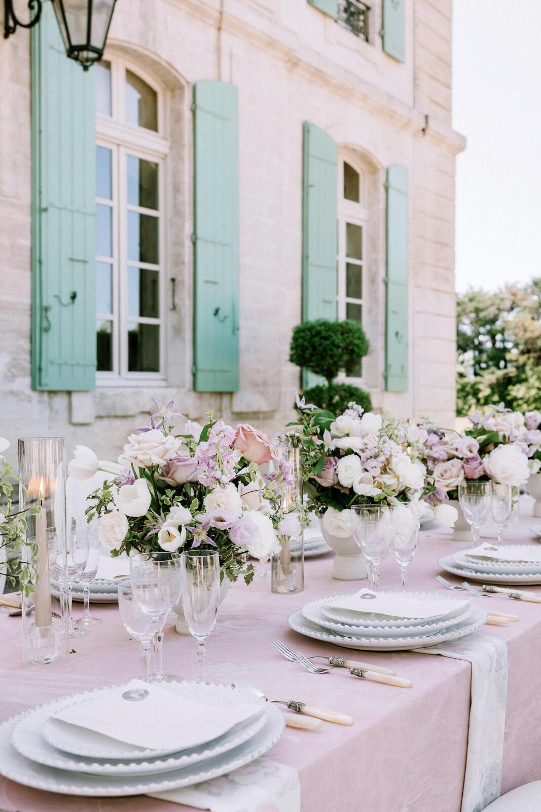 A Lavender and Cream Garden Wedding at Provencal Chateau