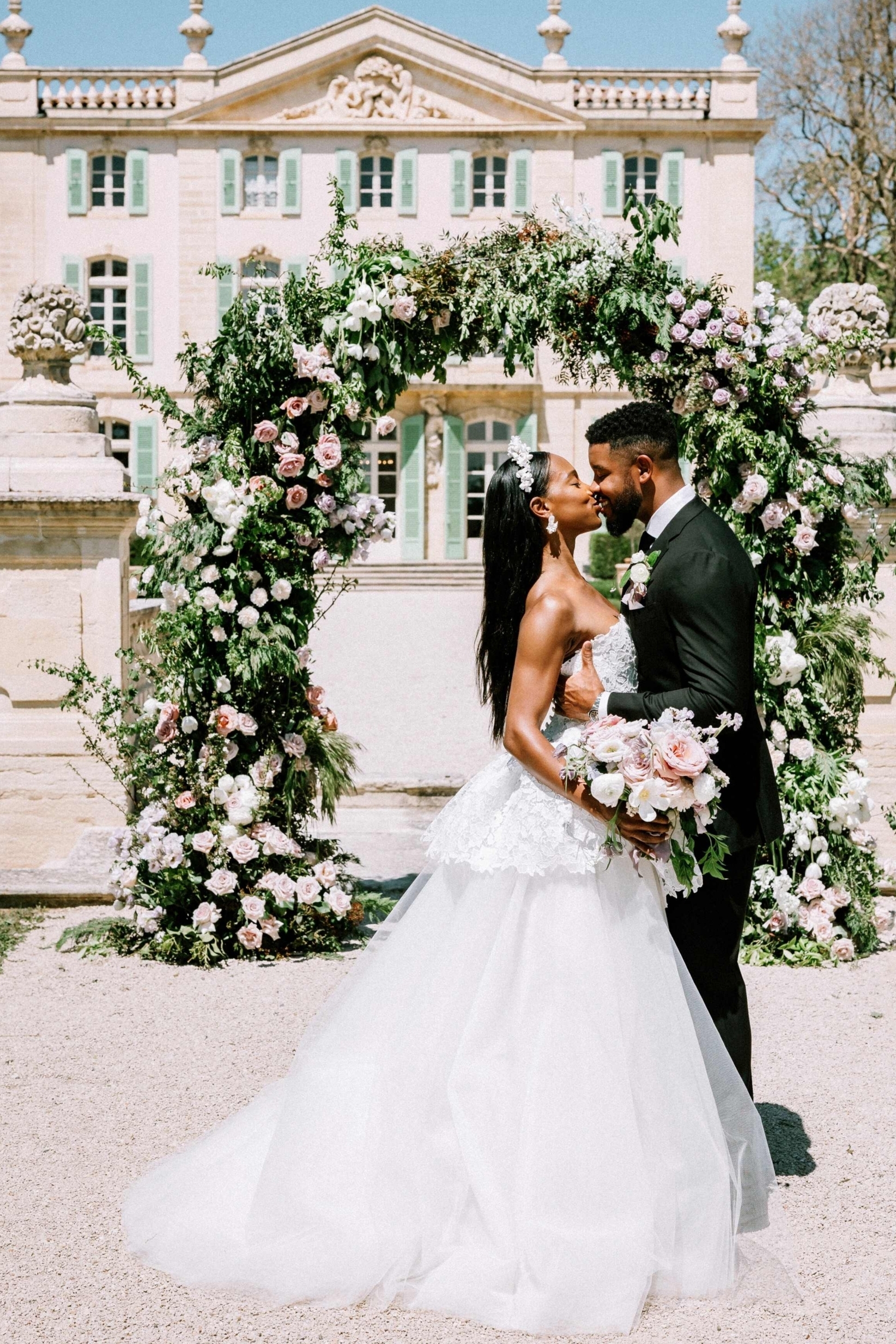 A Lavender and Cream Garden Wedding at Provencal Chateau