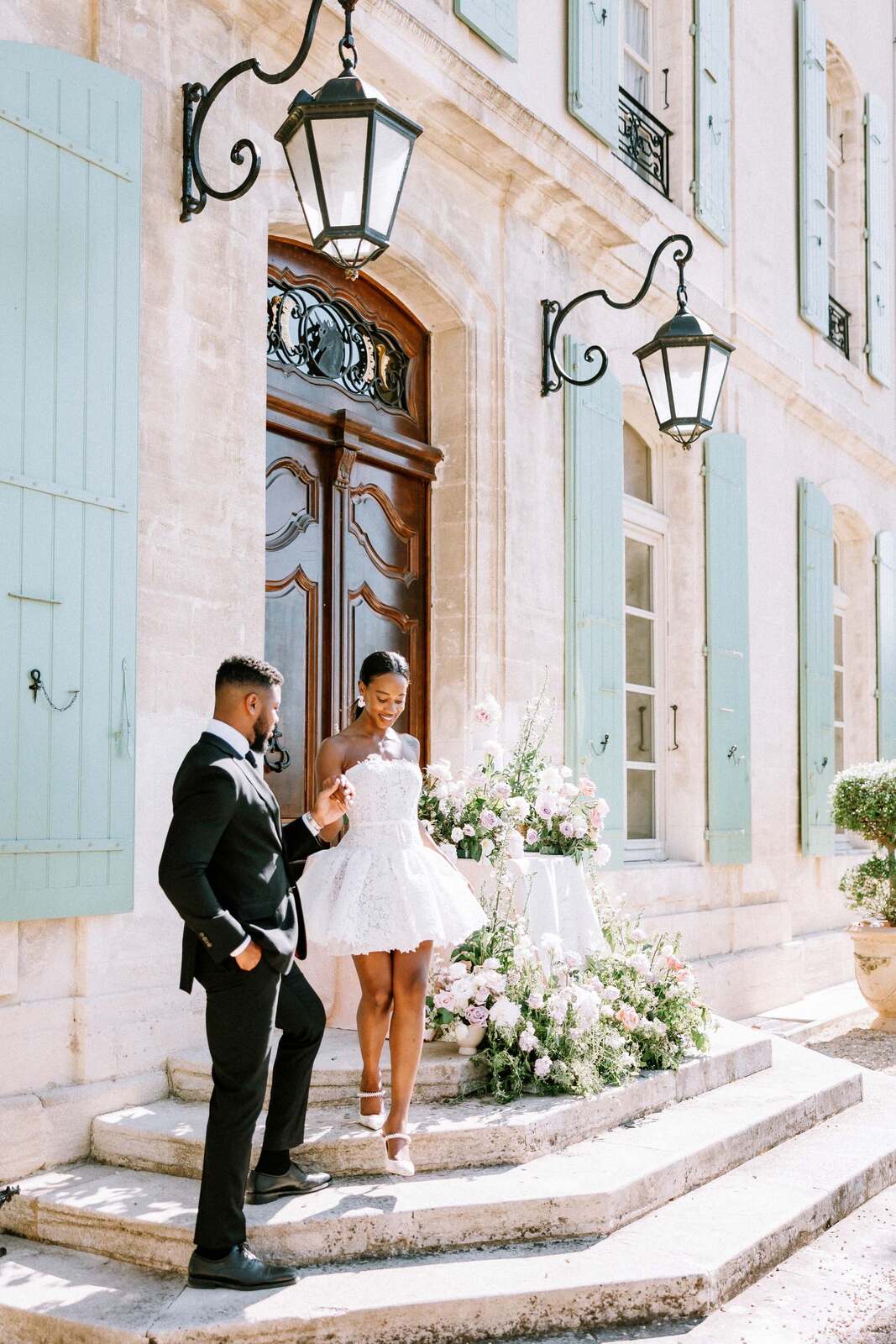 A Lavender and Cream Garden Wedding at Provencal Chateau