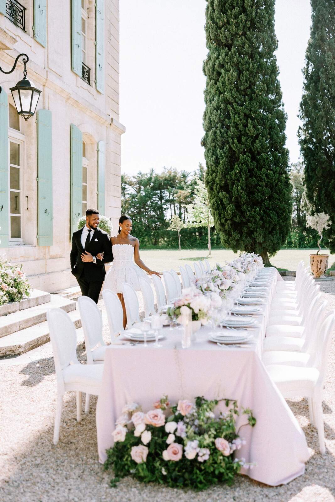 A Lavender and Cream Garden Wedding at Provencal Chateau