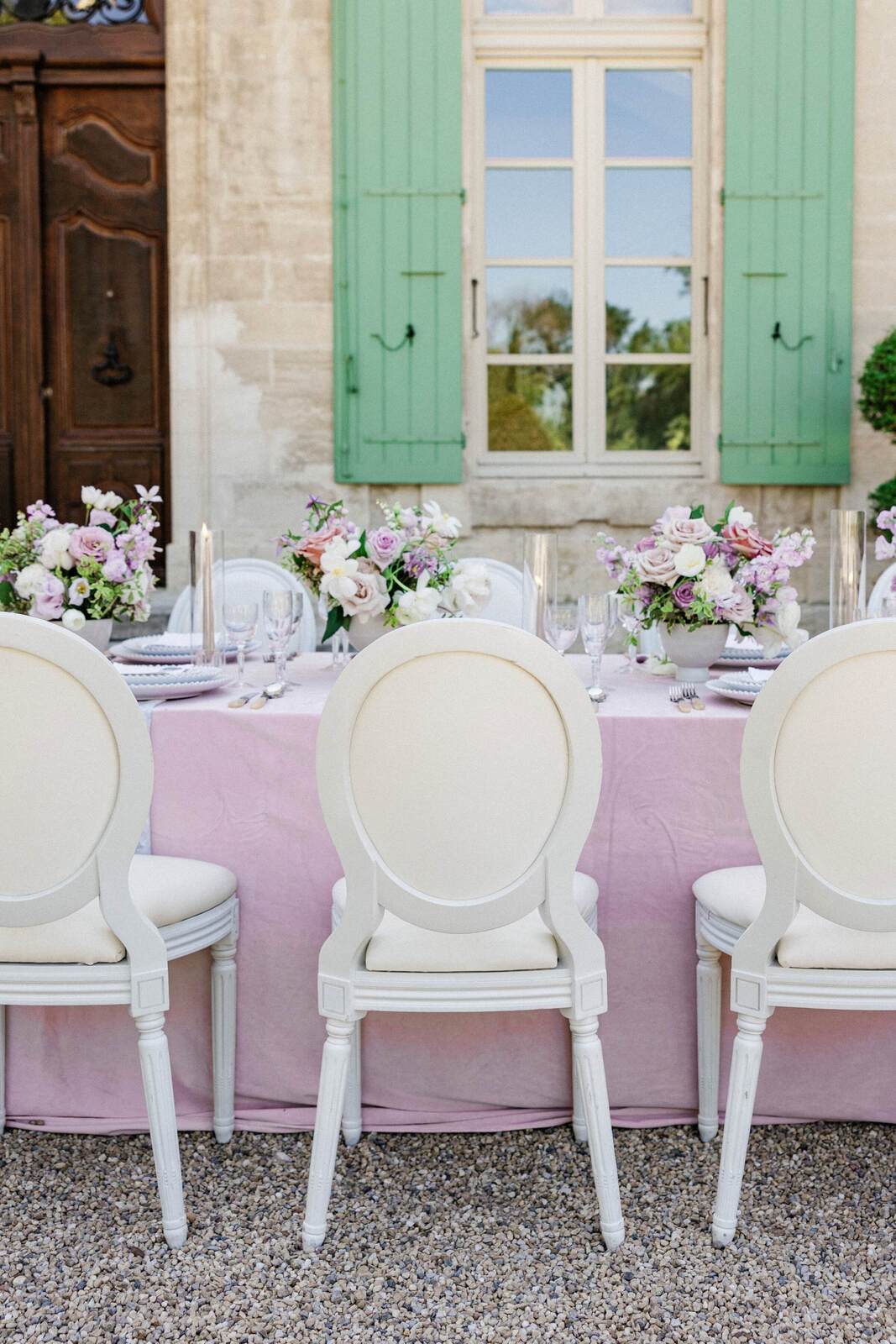 A Lavender and Cream Garden Wedding at Provencal Chateau