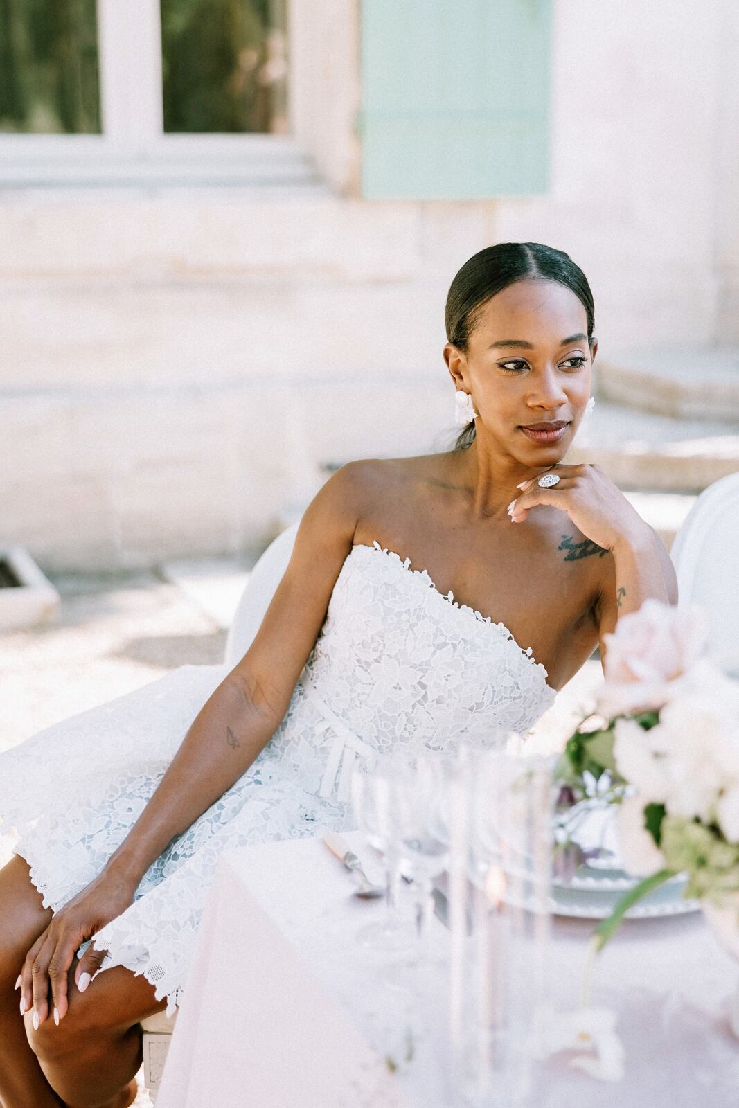 A Lavender and Cream Garden Wedding at Provencal Chateau