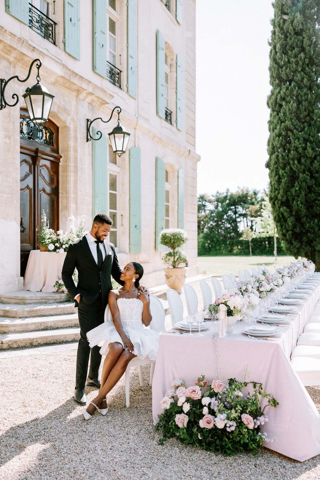 A Lavender and Cream Garden Wedding at Provencal Chateau