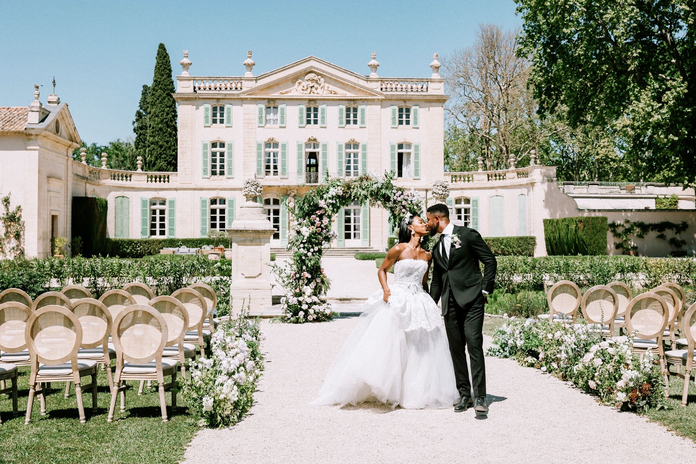 A Lavender and Cream Garden Wedding at Provencal Chateau