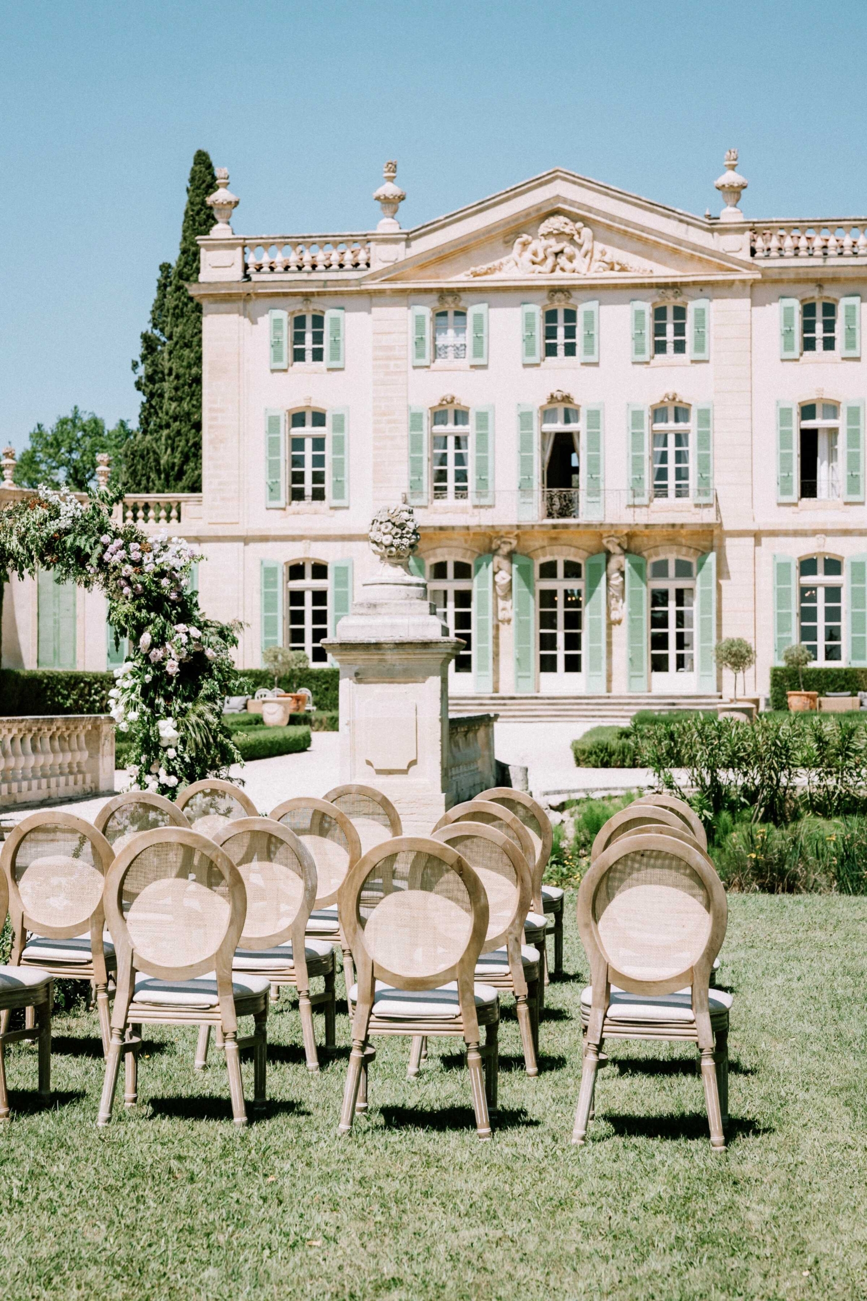 A Lavender and Cream Garden Wedding at Provencal Chateau