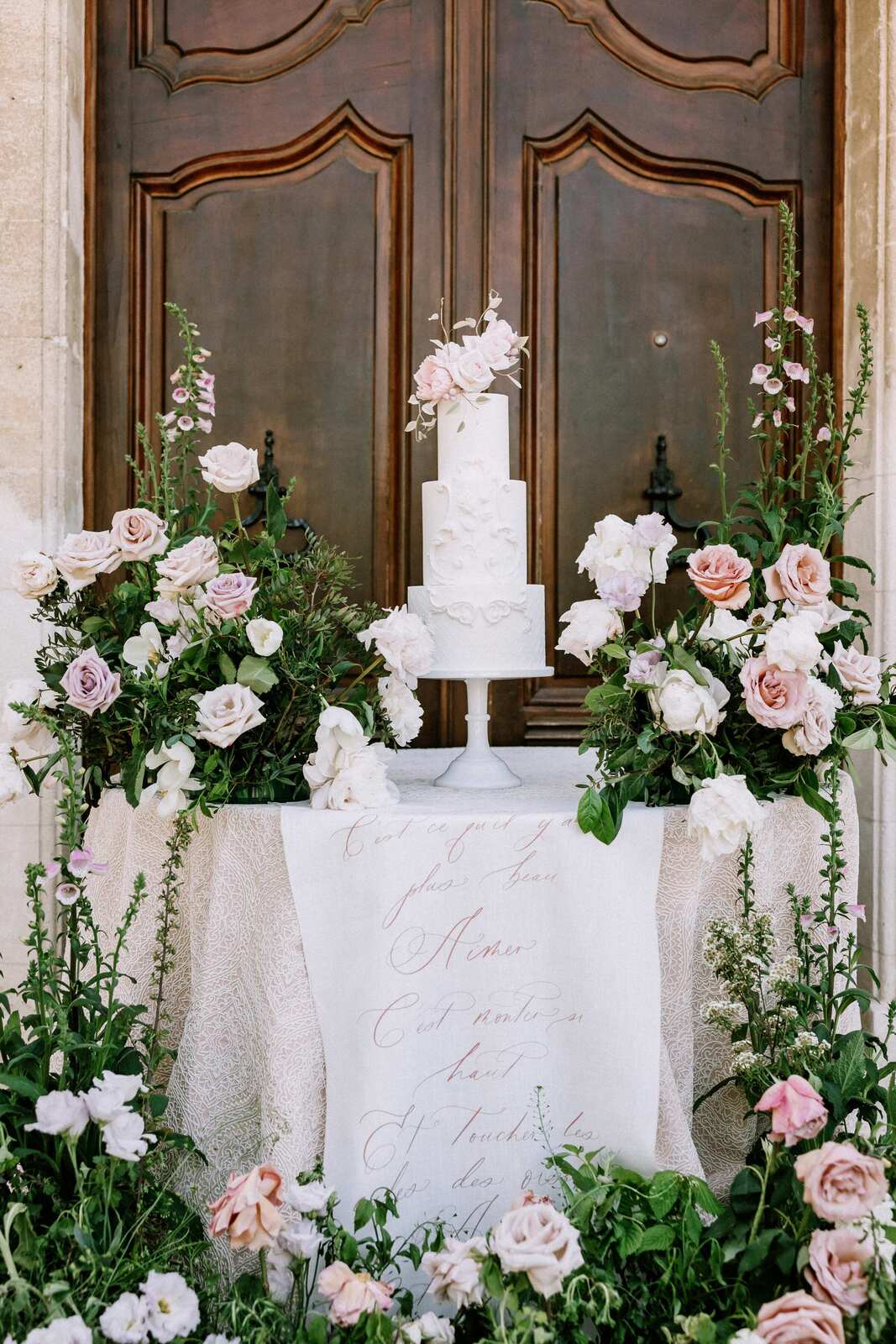 A Lavender and Cream Garden Wedding at Provencal Chateau